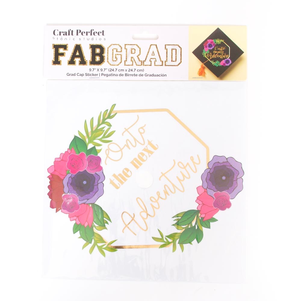 Craft Embellishments, Art & School, Craft Perfect, Grad Cap Decor, Next Adventure, Sticker, 962181